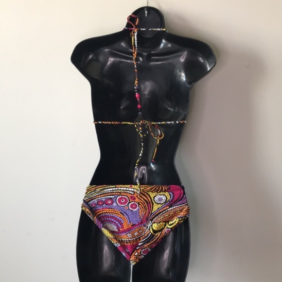 BohemianTribal Print Triangle Bikini Swimsuit - Picture 6 of 10